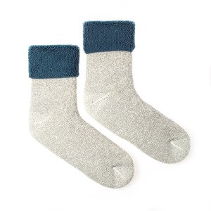 Vlnené ponožky Vlnáč Kožuch modrý