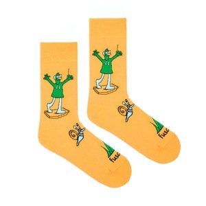 Ponožky Jů a Hele žlté CZ