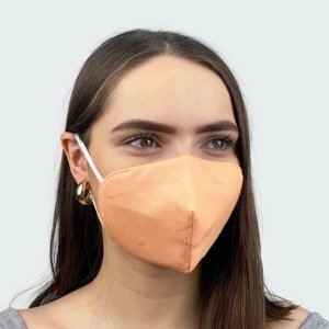 Ochranná maska s FFP2 filtrom Fusakle Decenťák lososový
