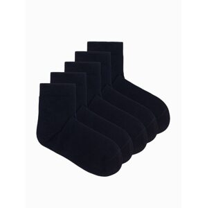 Mix ponožiek v čiernej farbe U454 (5 KS)