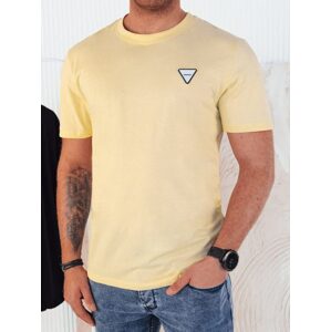 Trendy svetlo žlté tričko s ozdobným prvkom