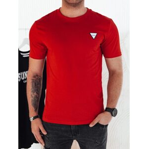Trendy červené tričko s ozdobným prvkom