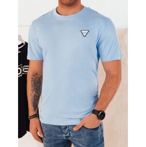 Trendy svetlo modré tričko s ozdobným prvkom