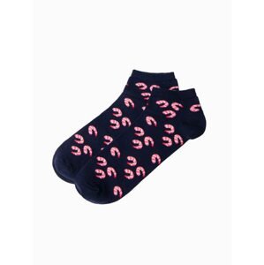 Veselé čierne ponožky krevety V24 U177