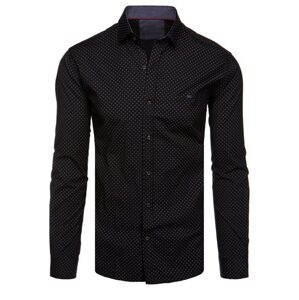 Čierna košeľa s jedinečným vzorom