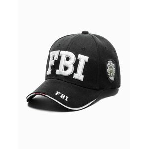 Trendy čierna šiltovka FBI H115