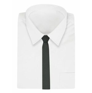 Čierna kravata s jemným prúžkom Alties