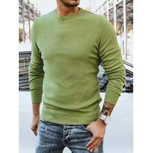 Elegantný sveter v zelenej farbe
