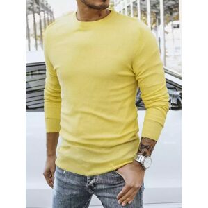 Elegantný sveter v žltej farbe