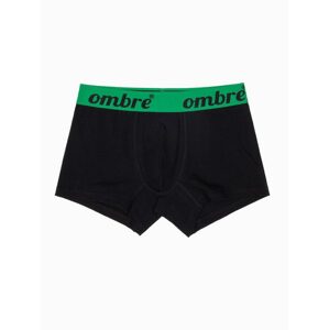 Štýlové čierno-zelené boxerky U283