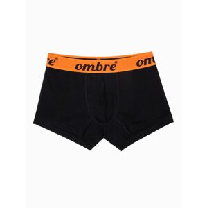 Štýlové čierno-oranžové boxerky U283