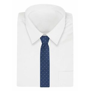 Granátová pánska kravata s kvietkami