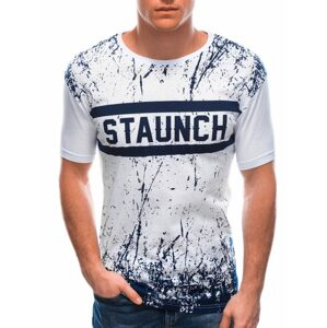 Biele tričko s nápisom Staunch S1759