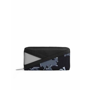 Čierna peňaženka Flocke s trendy vzorom
