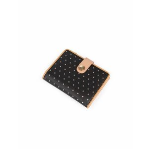 Malá čierna bodkovaná peňaženka Cetrin