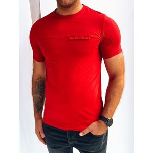 Červené pánske tričko v trendy dizajne