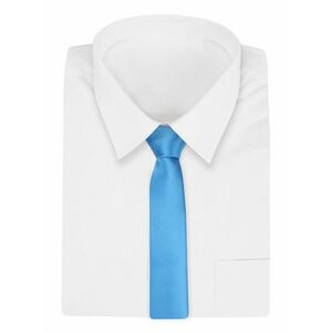 Nebesky modrá pánska kravata bez vzoru