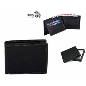 Čierna kožená peňaženka v elegantnom prevedení