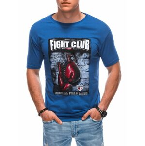 Trendy modré pánske tričko Fight S1861
