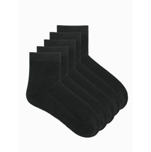 Čierne klasické ponožky U331 (5 ks)