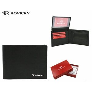 Elegantná pánska peňaženka ROVICKY v čiernej farbe