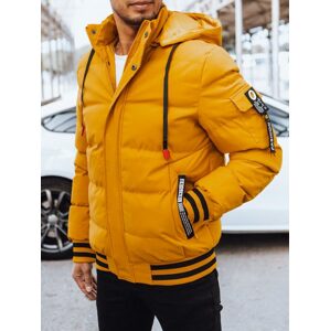 Trendy zimná bunda v žltom prevedení