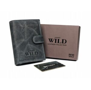 Grafitová pánska peňaženka Always Wild s prackou