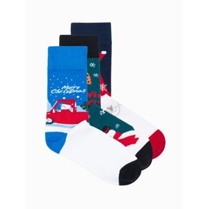 Mix pánskych vianočných ponožiek U411 (3 ks)