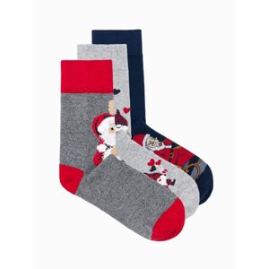 Mix pánskych vianočných ponožiek U421 (3 ks)