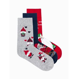Mix pánskych vianočných ponožiek U424 (3 ks)