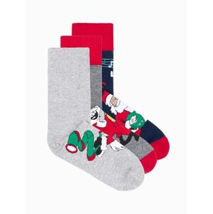 Mix pánskych vianočných ponožiek U429 (3 ks)