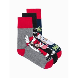 Mix pánskych vianočných ponožiek U432 (3 ks)