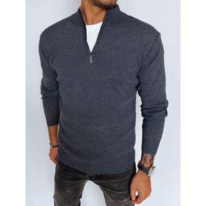 Trendy granátový sveter so zipsom