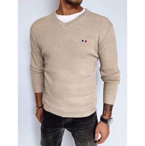 Trendy béžový pánsky sveter