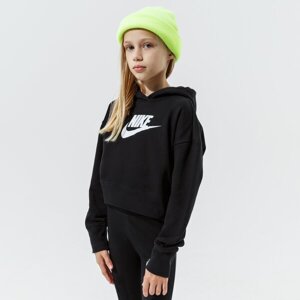 Nike S Kapucňou Sportswear Club Girl Čierna EUR 128-137