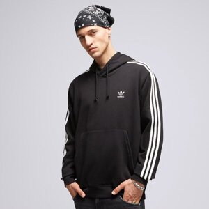 Adidas S Kapucňou 3-Stripes Hoody Čierna EUR XL