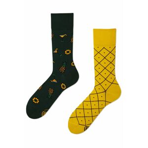 Zeleno-žlté ponožky Pineapples