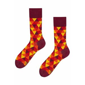 Červeno-žlté ponožky Flame Triangels