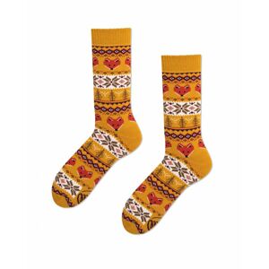 Žlto-oranžové ponožky Warm Fox