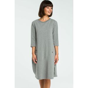 Sivé šaty B083