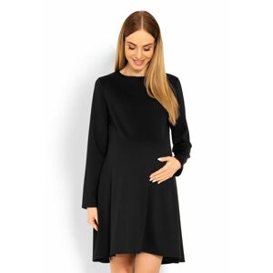 Čierne tehotenské šaty 1359C