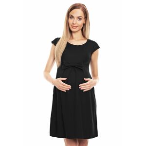 Čierne tehotenské šaty 0129