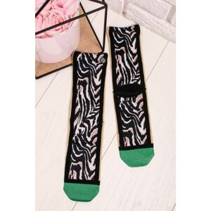 Dámske hnedo-zelené ponožky Sue Ellen