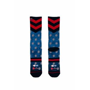 Pánske modro-červené ponožky Barney