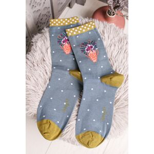 Modro-zelené ponožky Flora Socks