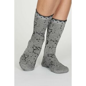 Sivé vzorované ponožky Sagittarius Bamboo Zodiac Star Sign Socks