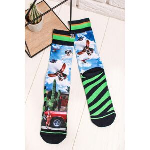 Pánske viacfarebné vzorované ponožky Who's First
