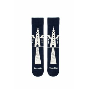Tmavomodré vzorované ponožky Bratislava Michalská veža