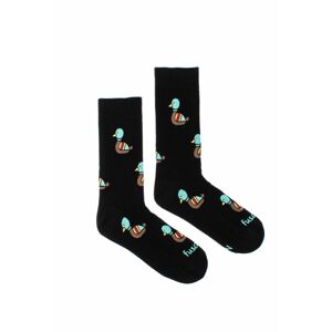 Čierne vzorvané ponožky Kača v noci