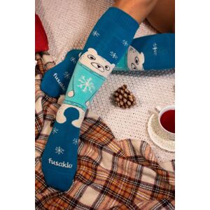 Modré froté ponožky Tulimaco